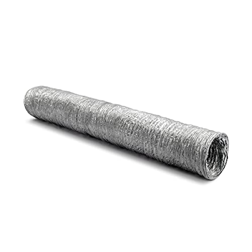 Dundas Jafine BTD48TC Proflex 4" x 8' UL2158 Dryer Transition Duct with 2 Tension Clamps