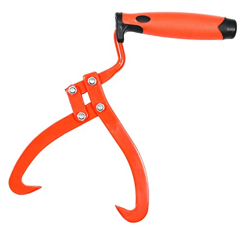 Yato Pince grume| pince de préhension pour le déplacement stable des grumes en bois - Outil professionnel pour la manutention des grumes Rouge/Noir