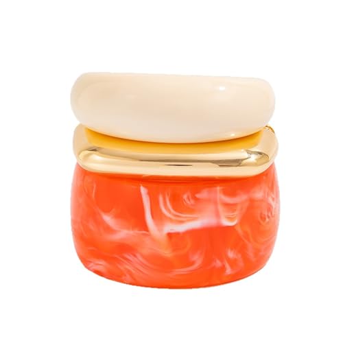 YANCHUN Acrylic Chunky Bangles Bracelets for Women Trendy Colorful Resin Bangles Chunky Bangle Cuff Irregular Wristbands Resin Jewelry Gifts4