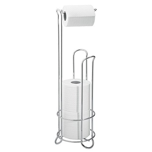 Porta papel higiénico, Bigwinner Elegante dispensador de papel higiénico de metal, soporte para papel higiénico Acero inoxidable