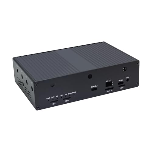 Image of WayPonDEV Black Metal Case for Banana Pi BPI-R4 Lite Wireless Tri-Band WiFi 7 Router Dev Board, Metal Shell for Banana Pi BPI-R4 Lite MediaTek MT7987A OpenWRT Single Board Computer (Case, Metal Case)