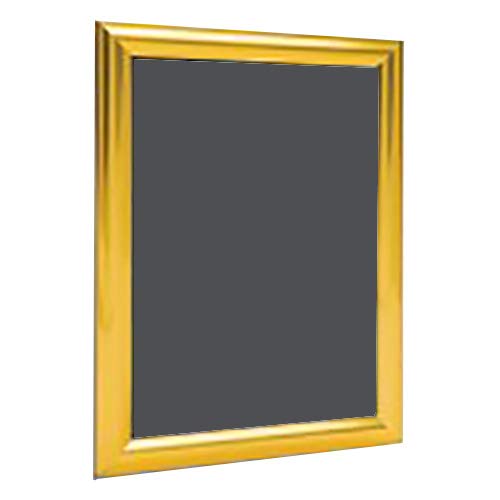 A5 Portrait Landscape Silver Black Blue White RED Mitered Snap Frames Aluminium Wall Posters Holder Click Frame Picture Clip Display Retail Wall Notice Boards (Gold)