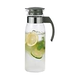 HARIO(ハリオ) 冷蔵庫 ポット スリム N チャコールグレー 1400ml 日本製 プレゼント ギフト 贈り物 RPLN-14-CGR