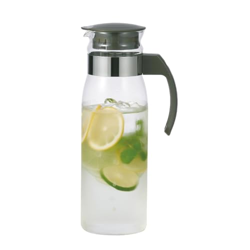 HARIO RPLN-14-CGR Refrigerator Pot Slim N Charcoal Gray 40.9 fl oz (1400 ml)
