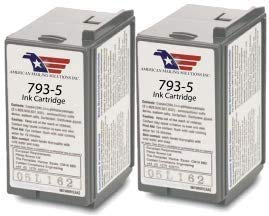 AMERICAN MAILING SOLUTIONS INC. | High-Capacity 2-Pack | PB 793-5 Ink Cartridge for DM100, DM200 and SendPro C and SendPro+, Red Ink, 35 ml