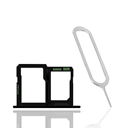Rubber Waterproof Easy to Install Durable SIM and Memory Card Tray Holder w/SIM Card Ejection Pin Compatible with LG X Power K450 Cricket