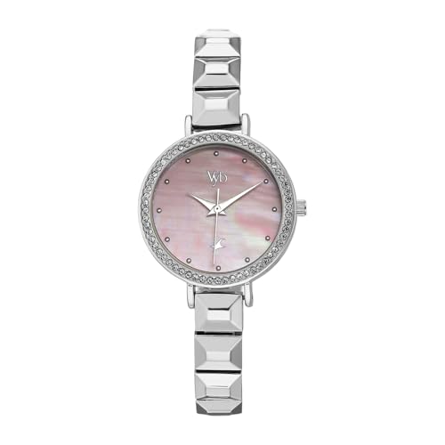 Fastrack Vyb Enigma Pink Blush Dial Watch Silver - Image 2