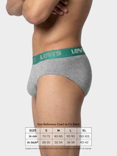Image of Levi's 066 Brief for Men | Cotton Stretch Fabric | Durable & Breathable Underwear for Men | Anti-Roll Waistband | Extra Supportive Gusset | Functional Fly | Dual Layer 3D Pouch | Tagless | Pack of 1