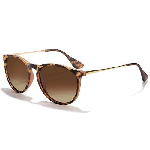 CHBP Polarized Vintage Round Sunglasses for Women Men