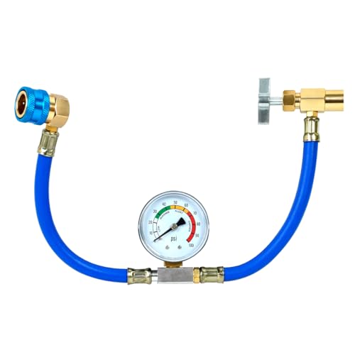 BACOENG R1234YF Refrigerant Charge Hose Kit with Gauge,...