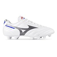 Chuteira Campo Mizuno Morelia Club MD Masculina (Branco/Prata, BR, Adulto, Numérico, 39)