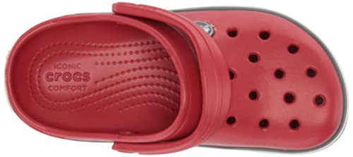 Image of Crocs Kids' Crocband Rainbow Band Clog, Pepper, 13 Little Kid