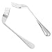 LALAFINA 10pcs Angled Fork Utensil Elderly Care Products Curved Fork for Patients Tableware