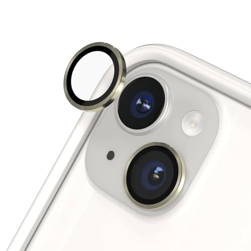 Protection objectif iPhone 15 Plus jaune pour des photos parfaites en voyage