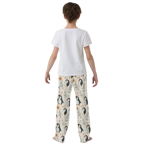 Pajama Bottoms, Pajamas Pant Penguins Cute Cartoon Lounge Wear Casual Sleep Long Pants Soft Pjs Sleepwear3