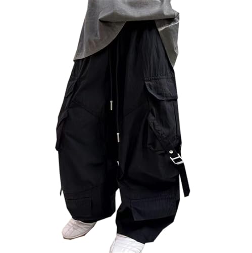 SANGTREE Boys' Baggy Cargo Pants Casual Outdoor Quick Dry Hiking Trousers, 3-14 Years