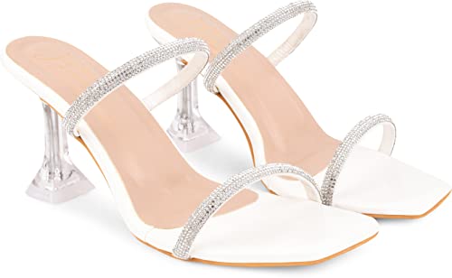 Image of JM LOOKS Women Slim Solid Comfortable Sole Kitten Heel Sandals For Womens & Girls IRF-108-X