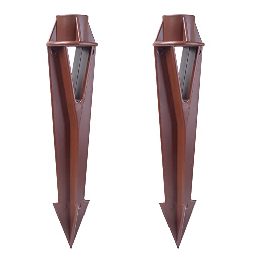 Ground Stake Spike for Outdoor Landscape Spot Path Solar Flood Light Replacement Light Stake Spike Part Holder, 1/2