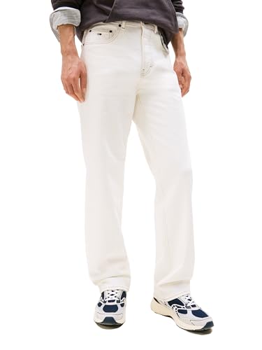 Tommy Jeans Jeans masculino relaxado elástico reto, Cor jeans, 38W / 30L