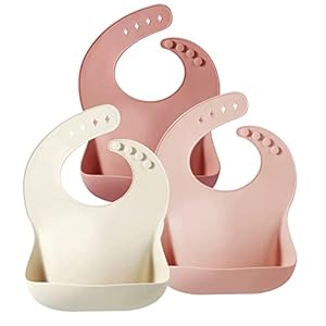 PandaEar Silicone Bibs for Babies T...
