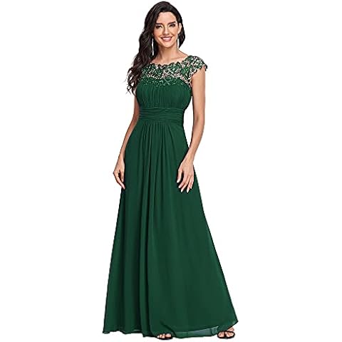 Ever-Pretty Vestido de Fiesta Verde Oscuro Cover
