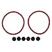 VELATEMOR Tape Adapter Rubber Seal Repair Kit, Drop Tape Adapter or Soft Ring 6 Pawns Disc Accurate for Studio (Black)