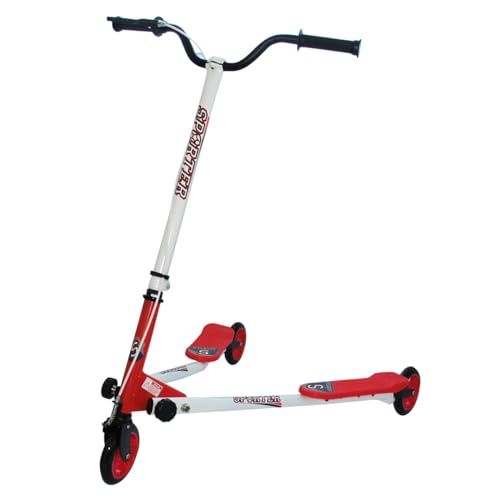 Patinete Doble DE 3 Ruedas Capacidad DE Carga 100 KG (Rojo)