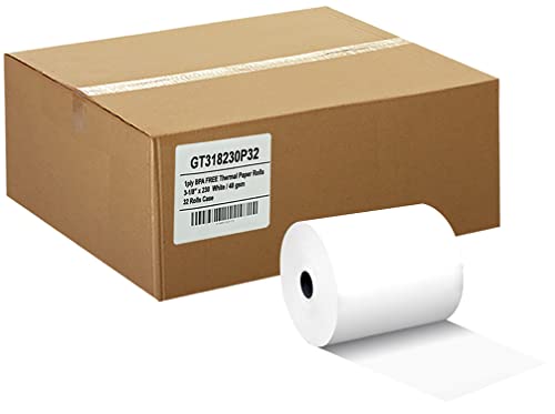 Papel térmico de recibos de 3-1/8 x 250 pies en pack de 32 rollos Gorilla Supply