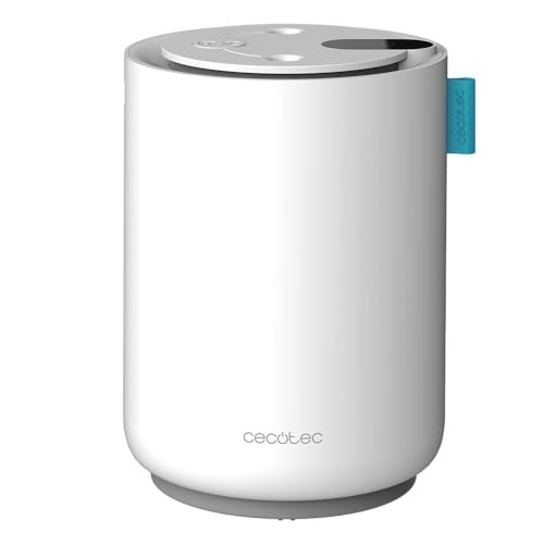 Cecotec Humidificador Difusor de Aromas sin Cables PureAroma 500 Cordless. 5000 mAh, 3 Modos de Funcionamiento, Doble Salida, Depósito de 500ml, con Batería y Pantalla, Aromaterapia
