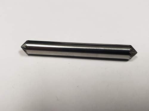 Fresa de carburo en forma de cono 90° con mango 1/4" miniatura 3