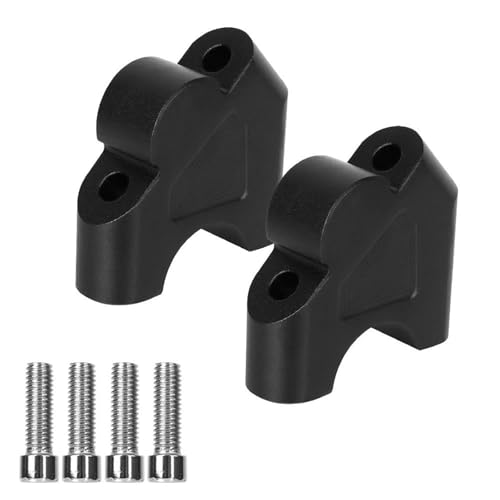 Bloques elevadores Manillar Elevador De Manillar para Motocicleta para R1200GS, R1250GS, R1250RS, S1000XR, R1200R Adventure ADV, 32 Mm, Montaje Trasero CNC.(Negro)