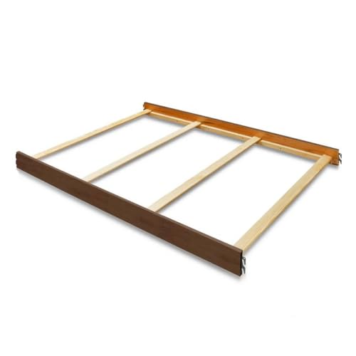 Image of Full-Size Conversion Kit Bed Rails for Bertini Baby Convertible Cribs by Dorel - Solid Wood Rail - Toddler and Adult Bed Rail for Full-Size Beds - Essential Nursery & Baby Furniture (Antique Natural)