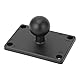 SPYMINNPOO Fischfinder-Kugelhalterung, 1-Zoll-Universal-Aluminiumlegierung, Quadratische AMPS-Platte, Universelle Montagebasis für Elektronische Geräte