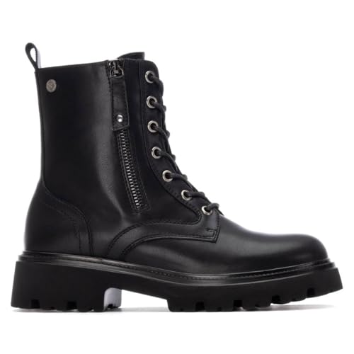 XTI   Botín Mujer Negro   Calzado Cómodo y Versátil   Moda casual   Modelo 14442802 (Talla 39)