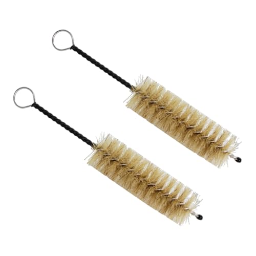 FUNOMOCYA 2 Pack Saxophone Cleaning Brush Trumpet Snake Cleaning Kit Wind Instrument Cleaner Brush