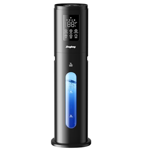 Humidifiers for Bedroom Large Room with 7L/1.85Gal, Smart App & Remote Control Large Humidifier, 4 Mist Levels Cold Mist Humidifier for Home
