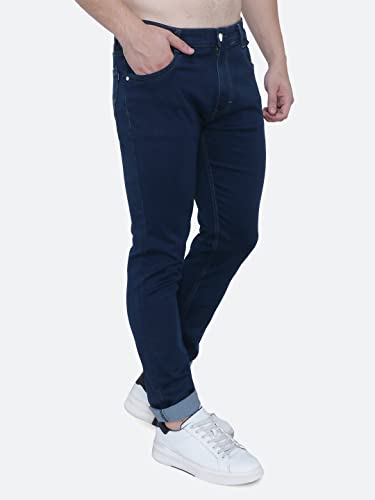 Image of Strechable Denim Regular Fit Mid Waist Light Weight Soft Feel Stretchable Denim Jeans Pant for Men