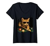 Ce design artistique cool d'un chat jouant à la piscine et au billard dans un salon est idéal pour tous ceux qui aiment les chats, les chatons et jouer aux balles de billard ou de billard.