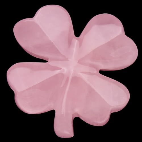 Hguxmcu Natural Rose Quartz Four Leaf...