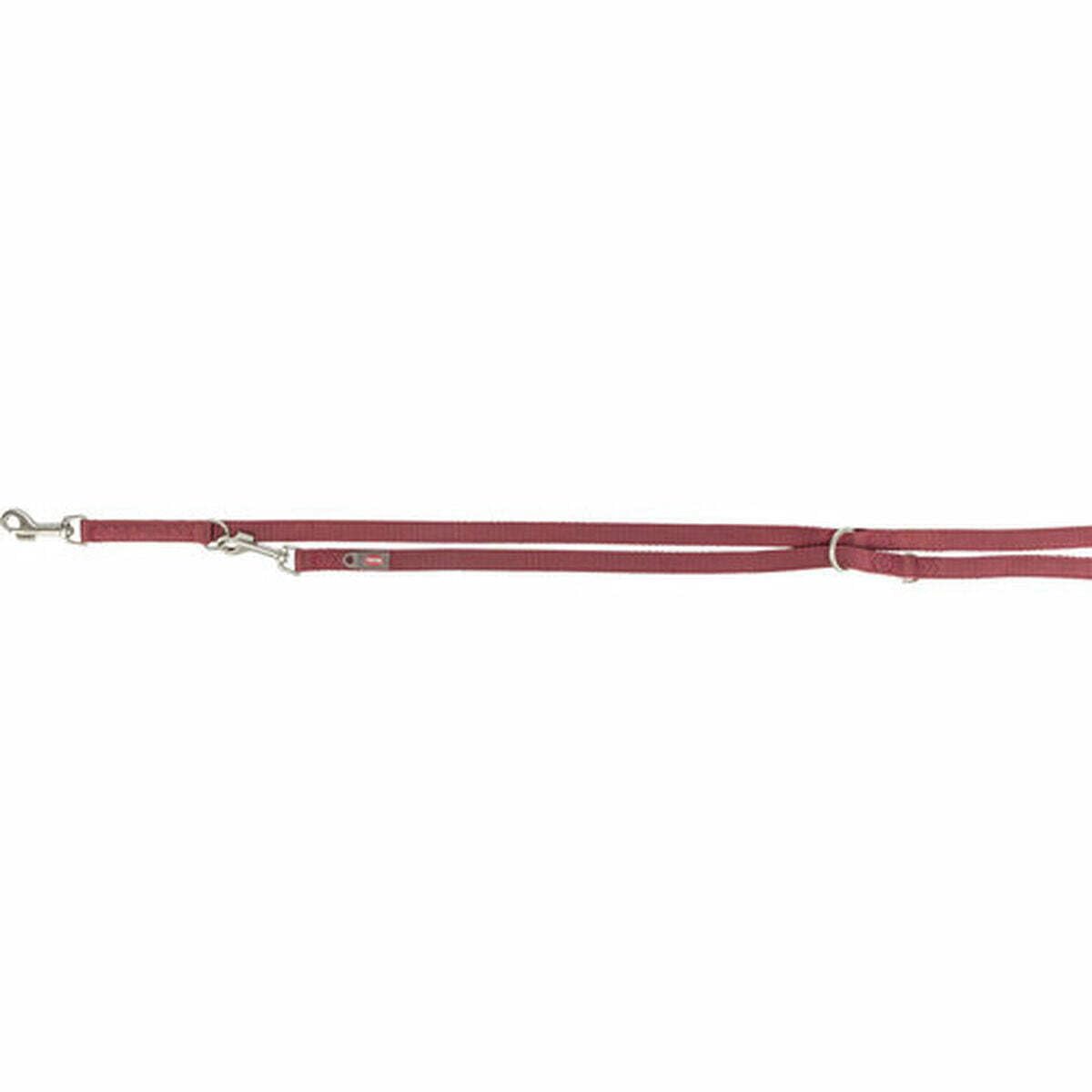 TRIXIE Premium Extension Lead, L-XL, 78.7 in/1.0 in in sangria double-layer dog lead, triple adjustable, non-slip - Image 2