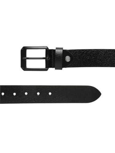 Image of TEAKWOOD LEATHERS Men's Casual Leather Belt, 6 Holes, Classic Buckle Lock Belts for Men | T BT EC 1