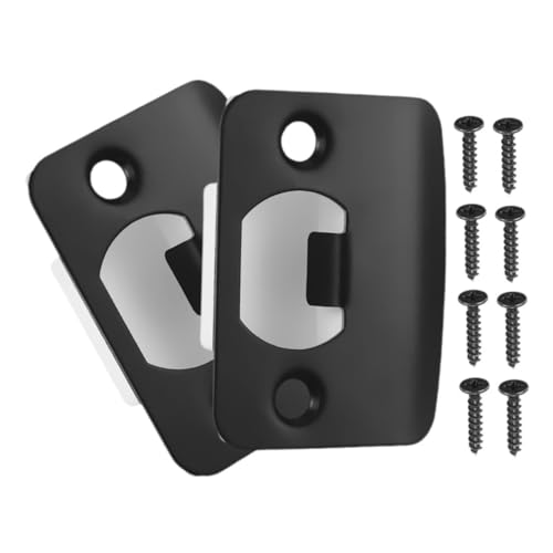 FUNOMOCYA 2pcs Deadbolt Strike Plates Metal Door Striker Plate for Door Lock Guide