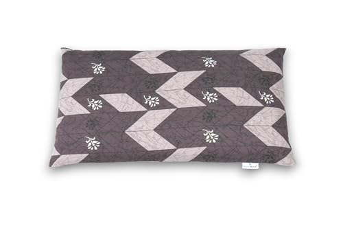 Image of Buckwheat Hulls Pillow |Pillow for Neck Pain | Shoulder Pain | Back Pain | Other Sleeping Problem (Purple - Zigzag Print)