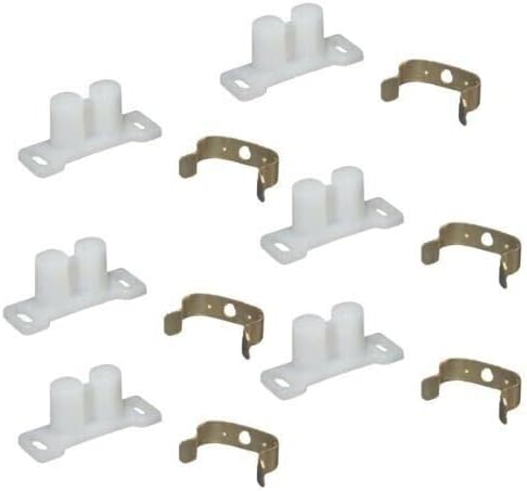 Replacement for RV Designer H215 Double Barrel Friction Catch With Metal Clip - 6 Pack