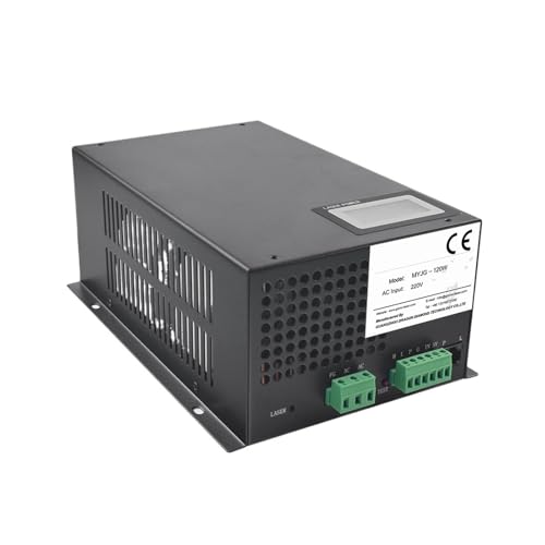 Alimentation laser MYJG120W avec écran d'affichage 110V pour gravure CO2