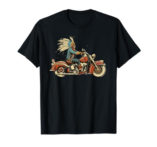 Native American Motorcycle Indian Bikers old classic bikes T-Shirt