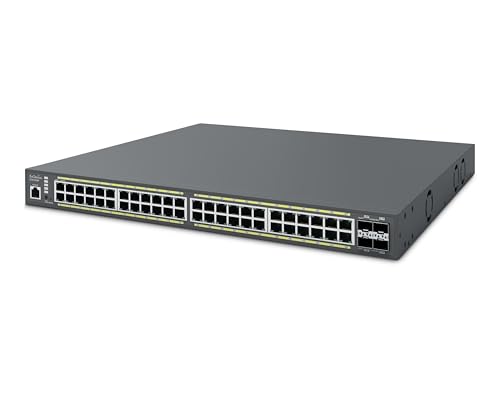 Image of EnGenius Cloud Managed [ECS1552P] 48-Port Gigabit PoE+ Switch with 4 SFP+ Ports 3 Layer Supported 410 W PoE Budget