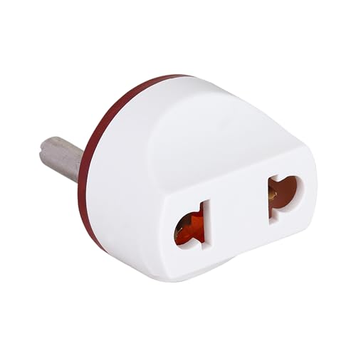 Image of Mica 2 Pin Universal Travel Adapter Conversion Plug (USA, Japan, UK, China to India Type D) 6 Amp, for Mobile Charges, Battery, Laptops and Other Electronic Devices. (1)