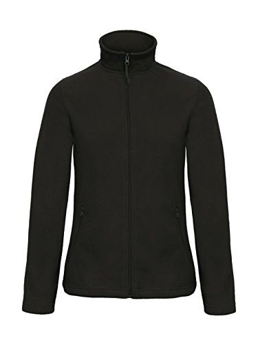 B&C: Ladies` Micro Fleece Full Zip ID.501 Women FWI51, Größe:M;Farbe:Black