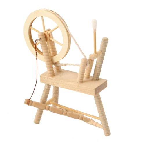 現実的な 1/12 スケール糸車モデル家具ドールハウス愛好家やヴィンテージ装飾コレクターギフトグッズドールハウス家具